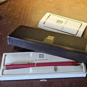 Givenchy Red Ballpoint Pen with Original Box